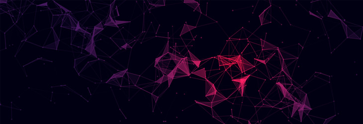 Abstract Technology Background - Network Points vector image