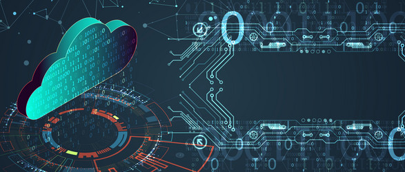 cloud computing conceptabstract connection vector image