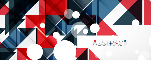 geometric abstract background techno color vector image