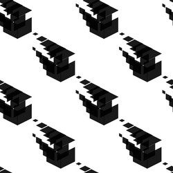 seamless cube like geometric pattern from shape vector image