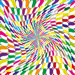 twisted color psychedelic wave pattern abstract vector image