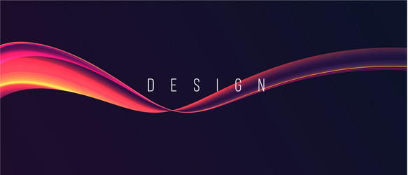 Abstract design element gradient hot magma wave vector