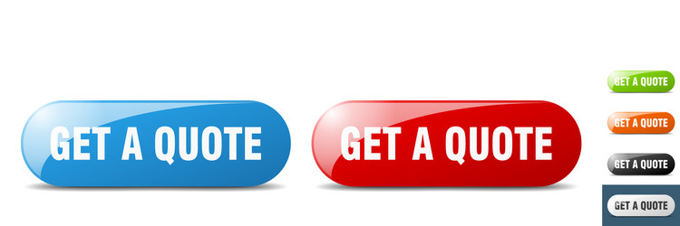 get a quote button key sign push set vector image