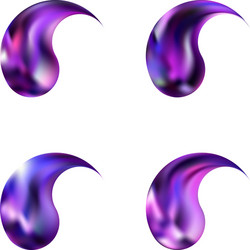 Gradient background in form a shape vector