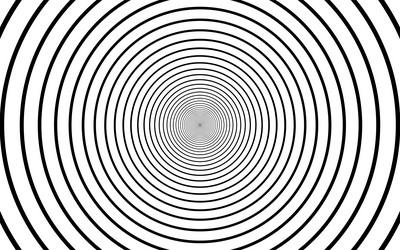 abstract geometric background with circular lines vector image