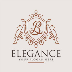 luxury logo design template Vector Image