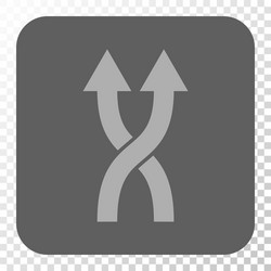 shuffle arrows up rounded square button vector