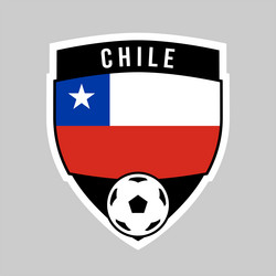 Chile Football Shield Badge vector