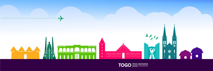 togo travel destination vector