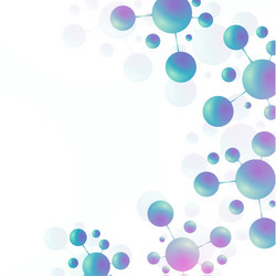 abstract molecules structure design atom neurons vector image