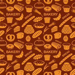 Bakery seamless background stock vector Illustration of bagel 158714449