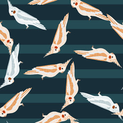 Random seamless zoo tropic pattern with light vector