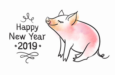template for greeting card black and white linear vector image