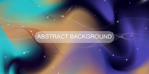 abstract gradient with wavy lines background vector image