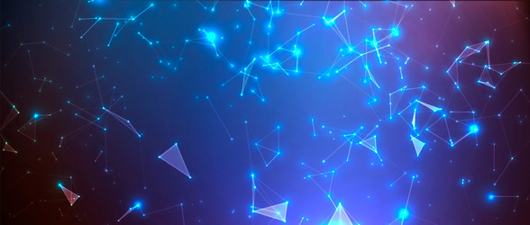 big data structure futuristic digital network vector image