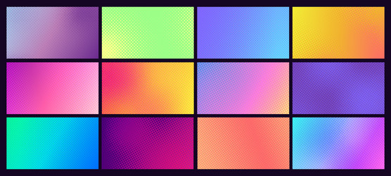 Gradient Halftone Pop Art Background vector image