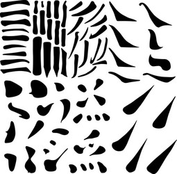 Main chinese hieroglyphs calligraphy graphic Vector Image