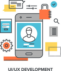 UI/UX Development Concepts vector image