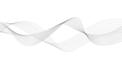 Abstract wave element for design digital vector