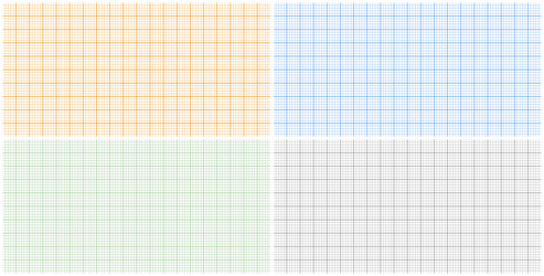 graph paper sheets with grid millimeter vector image