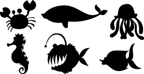 Black and White Sea Creatures Vector Images (over 3,700) Black and White Sea Creatures Vector Images (over 3,700)