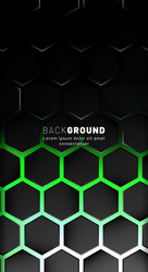 vertical hexagon background gradient color light vector image