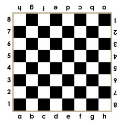 chessboard design with algebraic notations vector