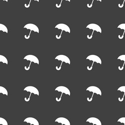 straight black umbrella pattern vector