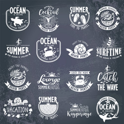 summer designs on tropical beach background Vector Image