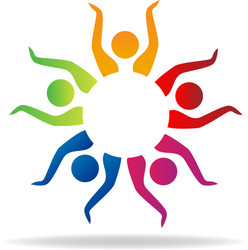 People group together Royalty Free Vector Image