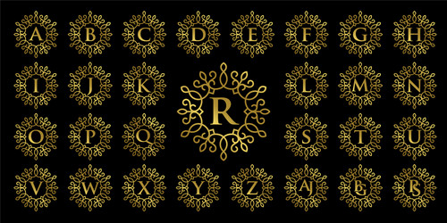 Luxury logo design template vector