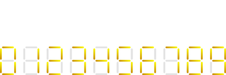 digital display digits numbers numberals vector image
