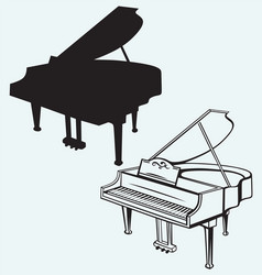 Elegant Grand Piano Vector Image