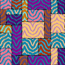 Seamless square pattern abstract color vector