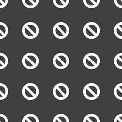 No sign straight pattern Royalty Free Vector Image