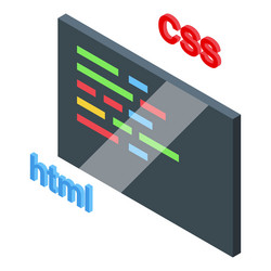 code site optimization icon isometric vector image