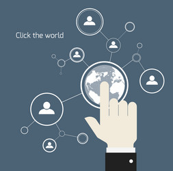 Global Network Connection vector image