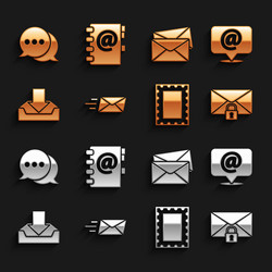 Set express envelope mail and e-mail on speech vector