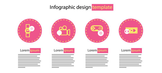 set line gamepad setting fast payments video vector image
