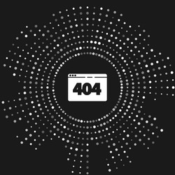 white page with a 404 error icon isolated on grey vector image