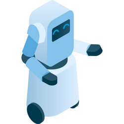 3d robot and artificial intelligence bot character vector image