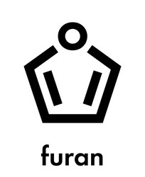 Furan Molecule Formula Vector Images (24)