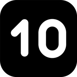 Number 10 Royalty Free Vector Image - VectorStock