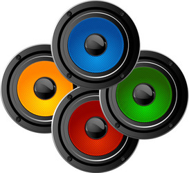 Loudspeakers Royalty Free Vector Image - VectorStock