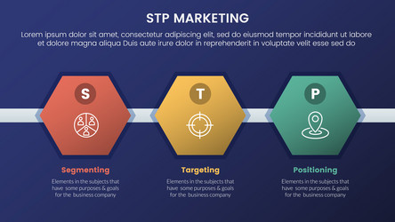 Stp marketing strategy model for segmentation Vector Image