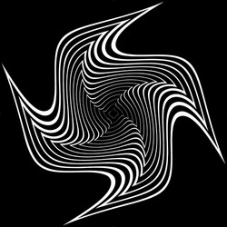 design monochrome circular abstract background vector image