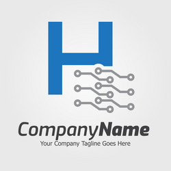 Programming code and technology logo template vector