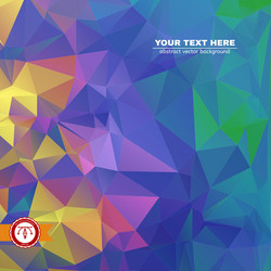 abstract colorful triangles background vector image