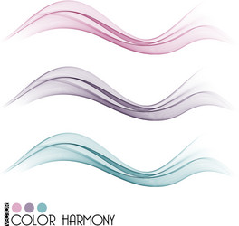 Colorful Curve Lines - Abstract Wave Pattern vector image