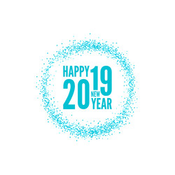 Creative happy new year 2019 vector